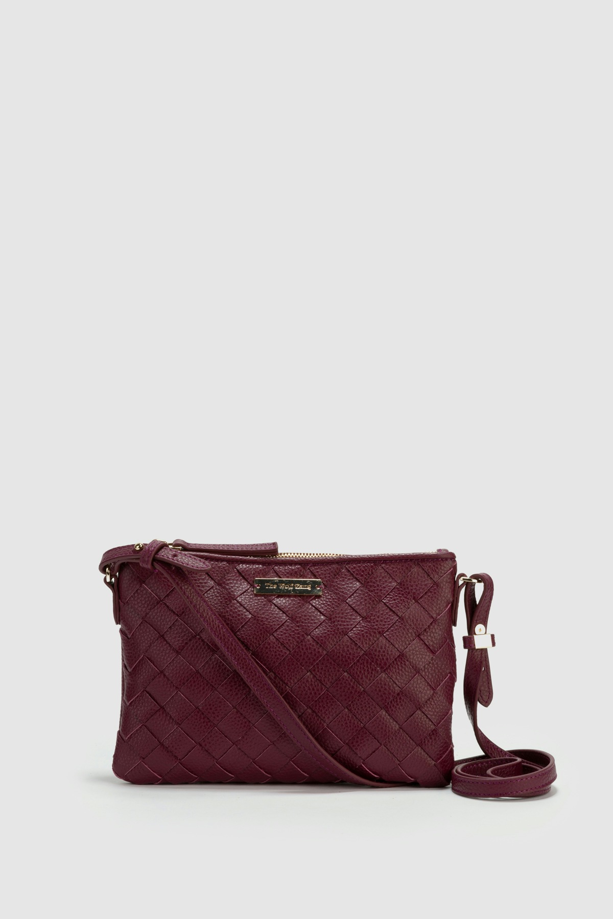 plum crossbody bag